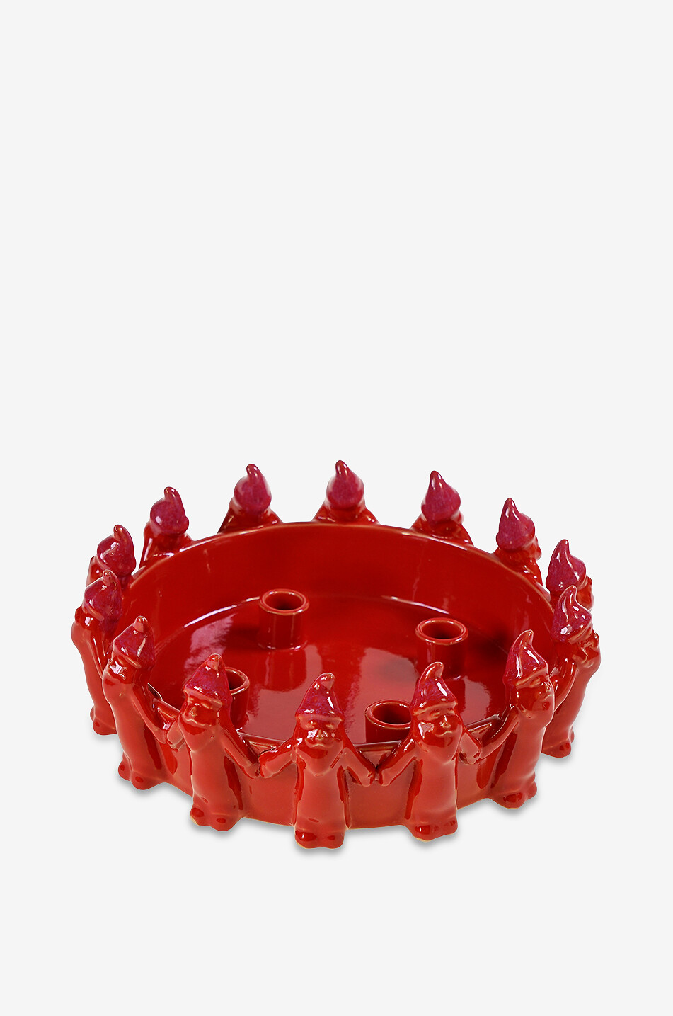 Bougeoir pour 4 chandelles en grès Nains