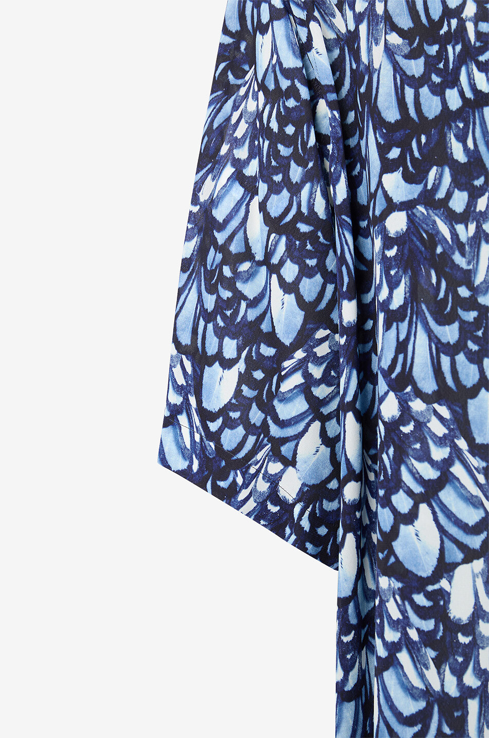 ALEXANDER McQUEEN Weites Kurzarm-Hemd Feather Print Herren BLAU 3