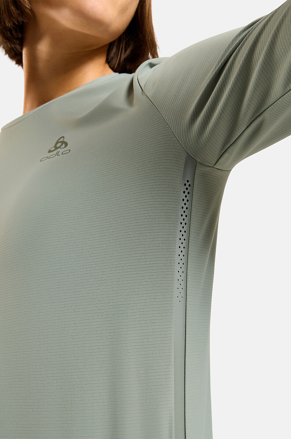 ODLO Zeroweight Chill-Tec technical fabric long-sleeve shirt Women GREY 5