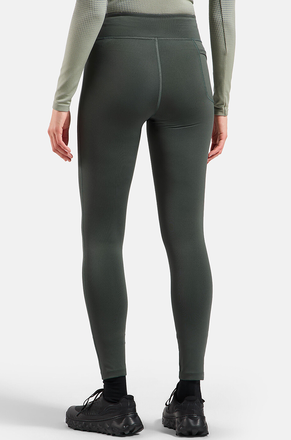 ODLO Essentials Thermal running tights Women DARK GREY 4