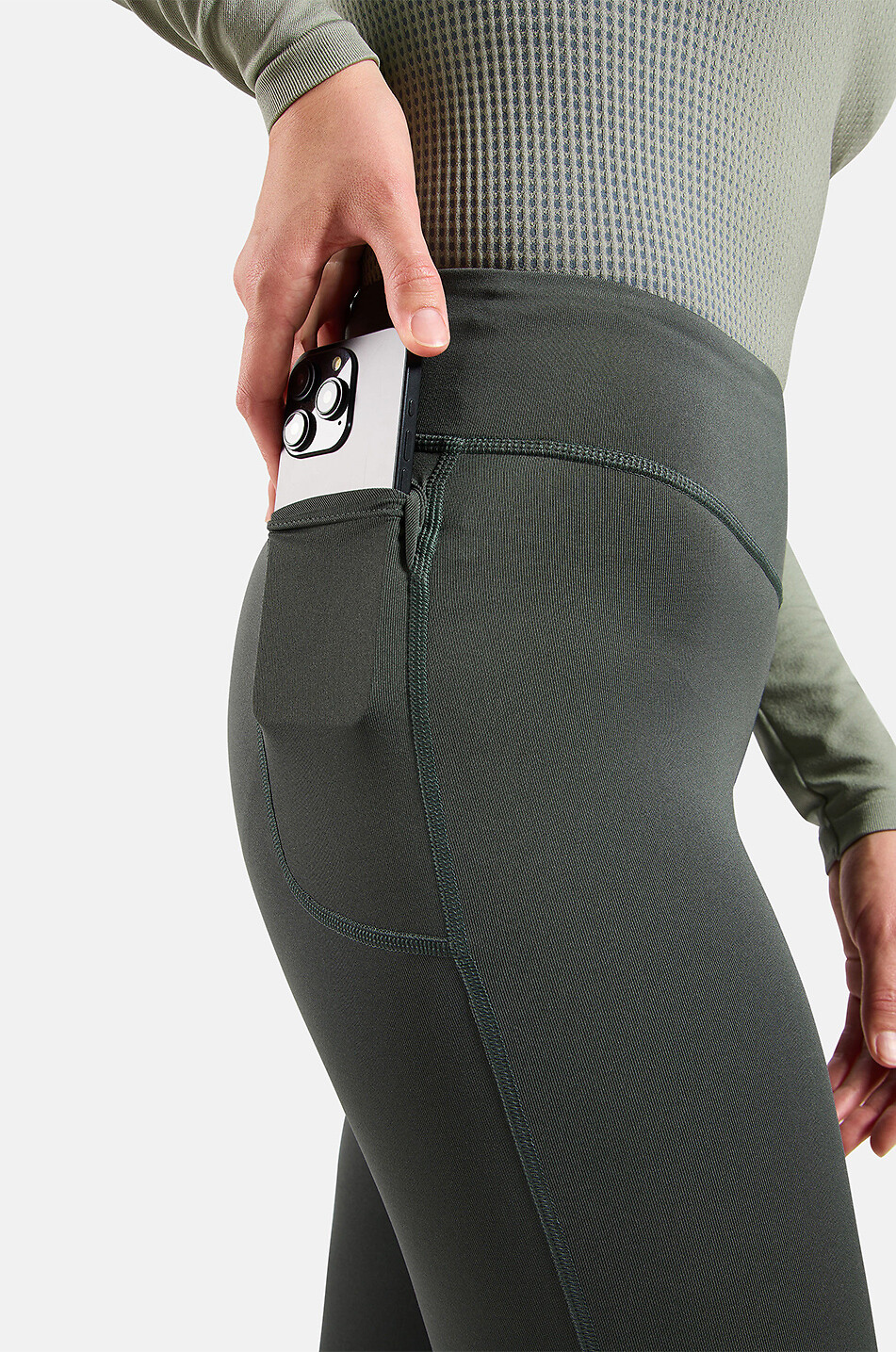 ODLO Essentials Thermal running tights Women DARK GREY 5