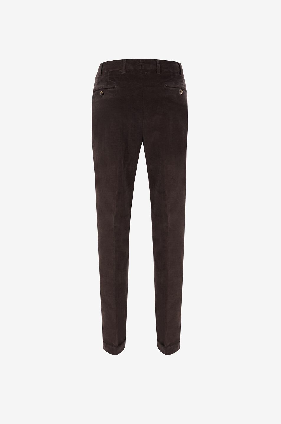 BONGENIE Ultra slim fit pinstripe corduroy trousers Men DARK BROWN 3