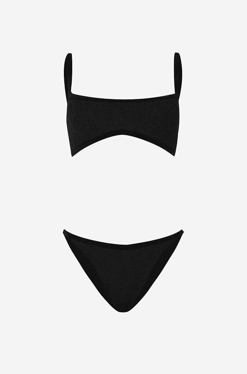 Gina adaptable triangle bikini - HUNZA G - BLACK - Bongénie