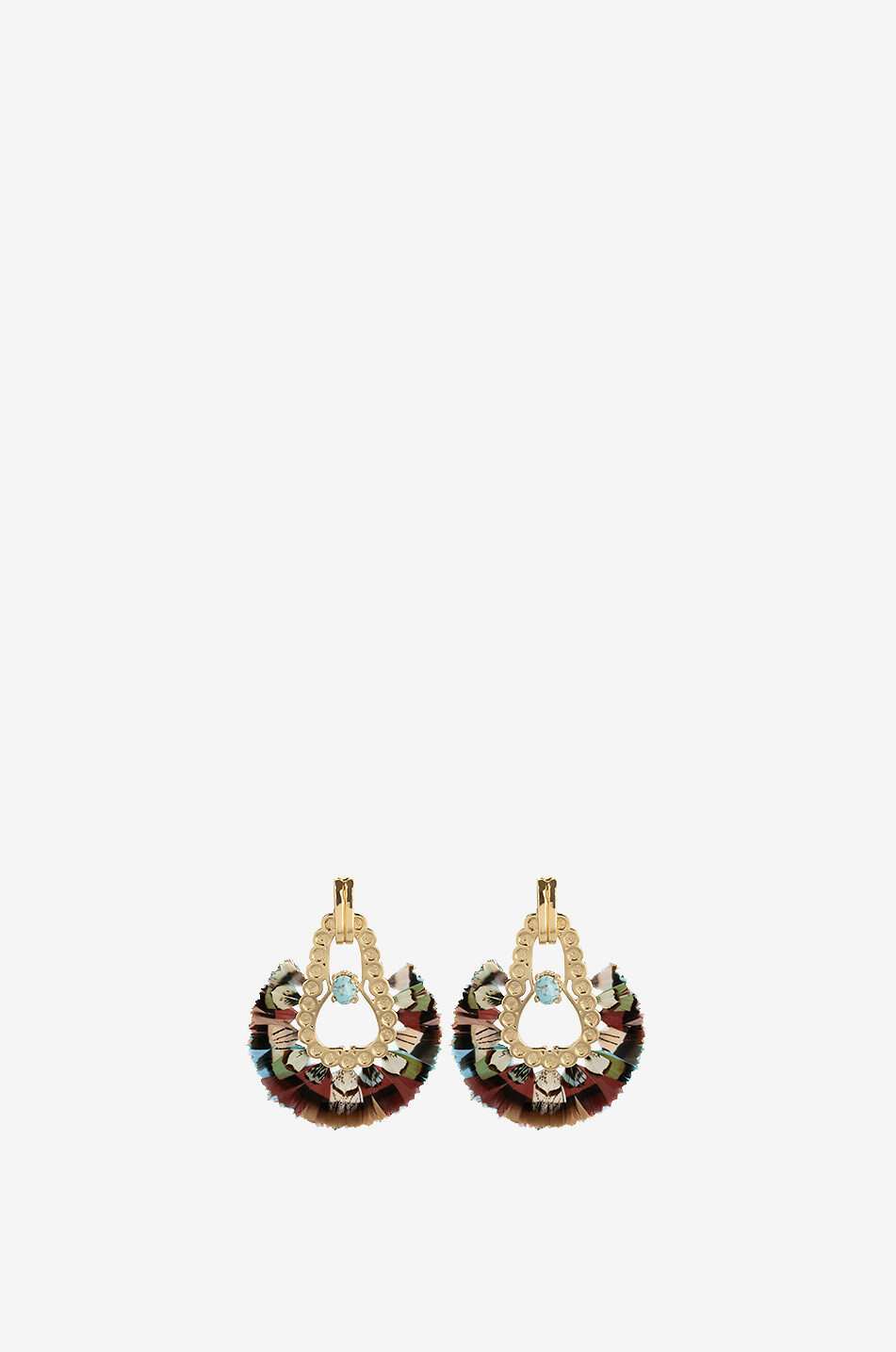 Boucle D'Oreille à Clous Fleur Rose Cristal - Marque GAS - Occasion - Une Seule