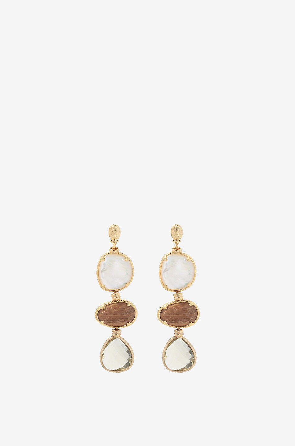 Silène GM golden drop earrings