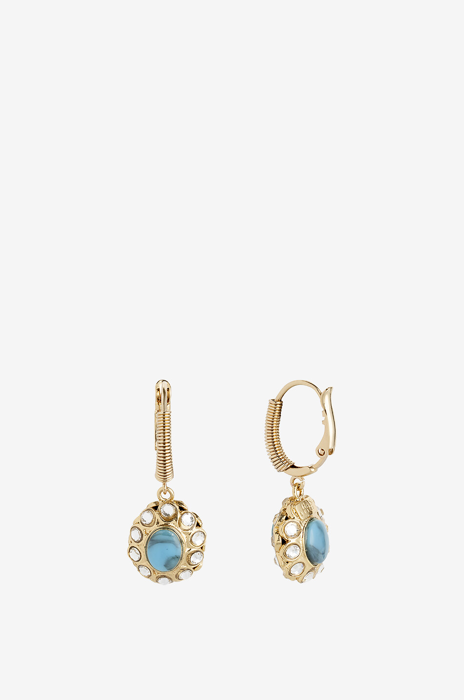 GAS BIJOUX Goldene Creolen mit Anhänger Tao Splash Damen GOLDEN 1