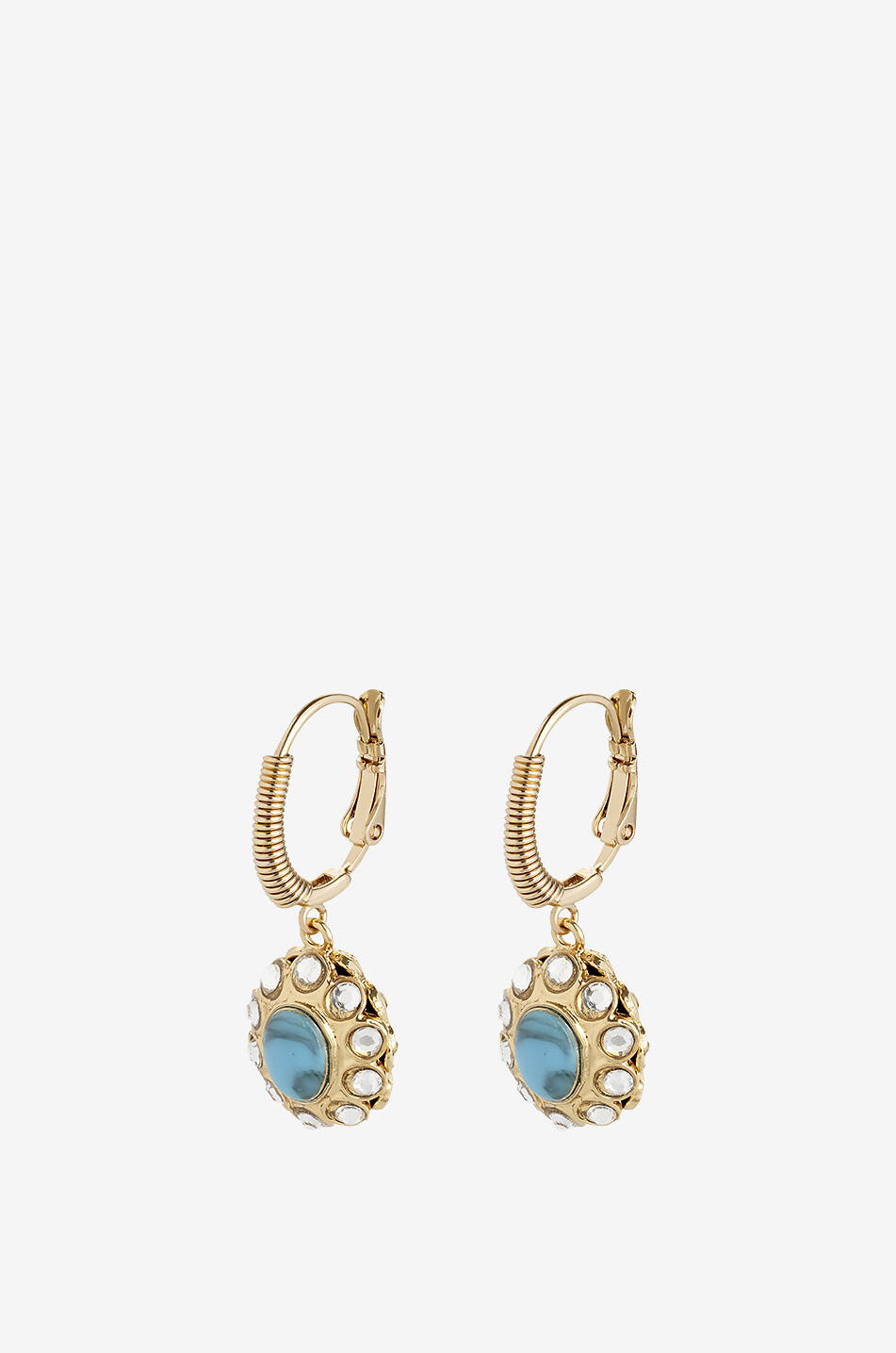 GAS BIJOUX Goldene Creolen mit Anhänger Tao Splash Damen GOLDEN 2