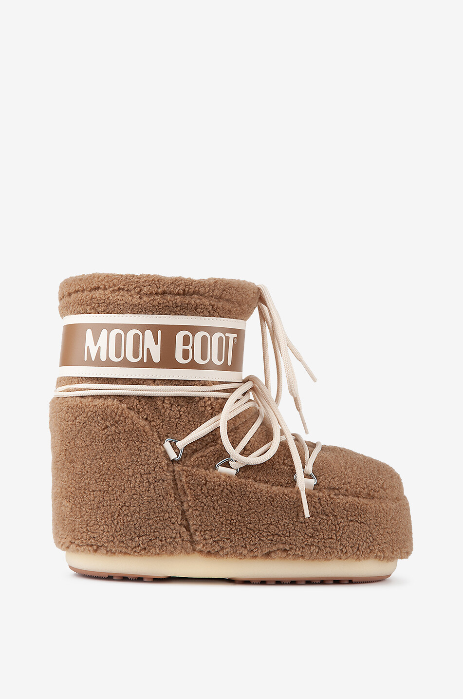 MOON BOOT Schneestiefeletten aus Fleece Icon Low Damen KAMELFARBEN 1