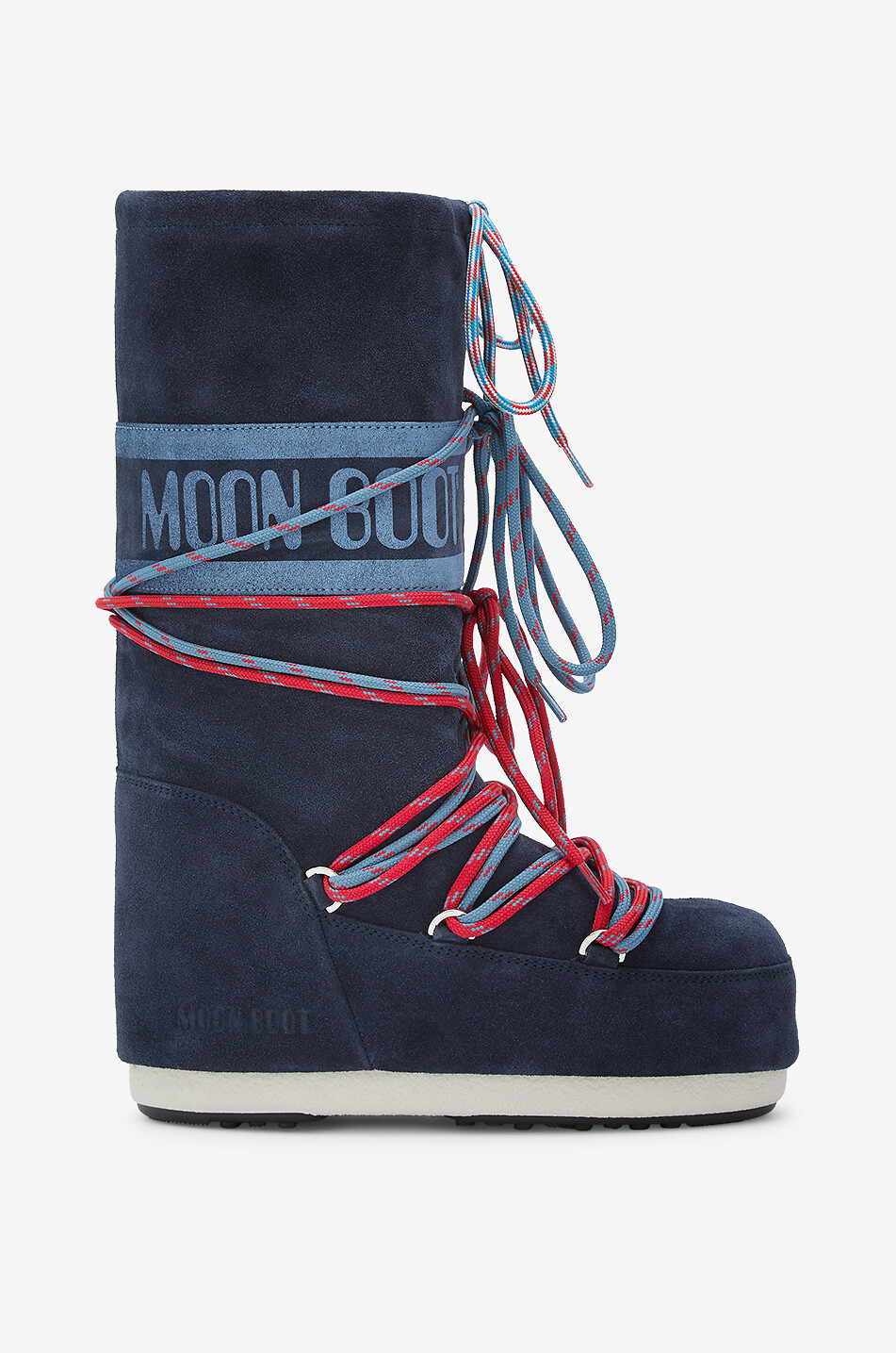 MOON BOOT Schneestiefel zum Schnüren aus Wildleder Icon Damen DUNKELBLAU 1