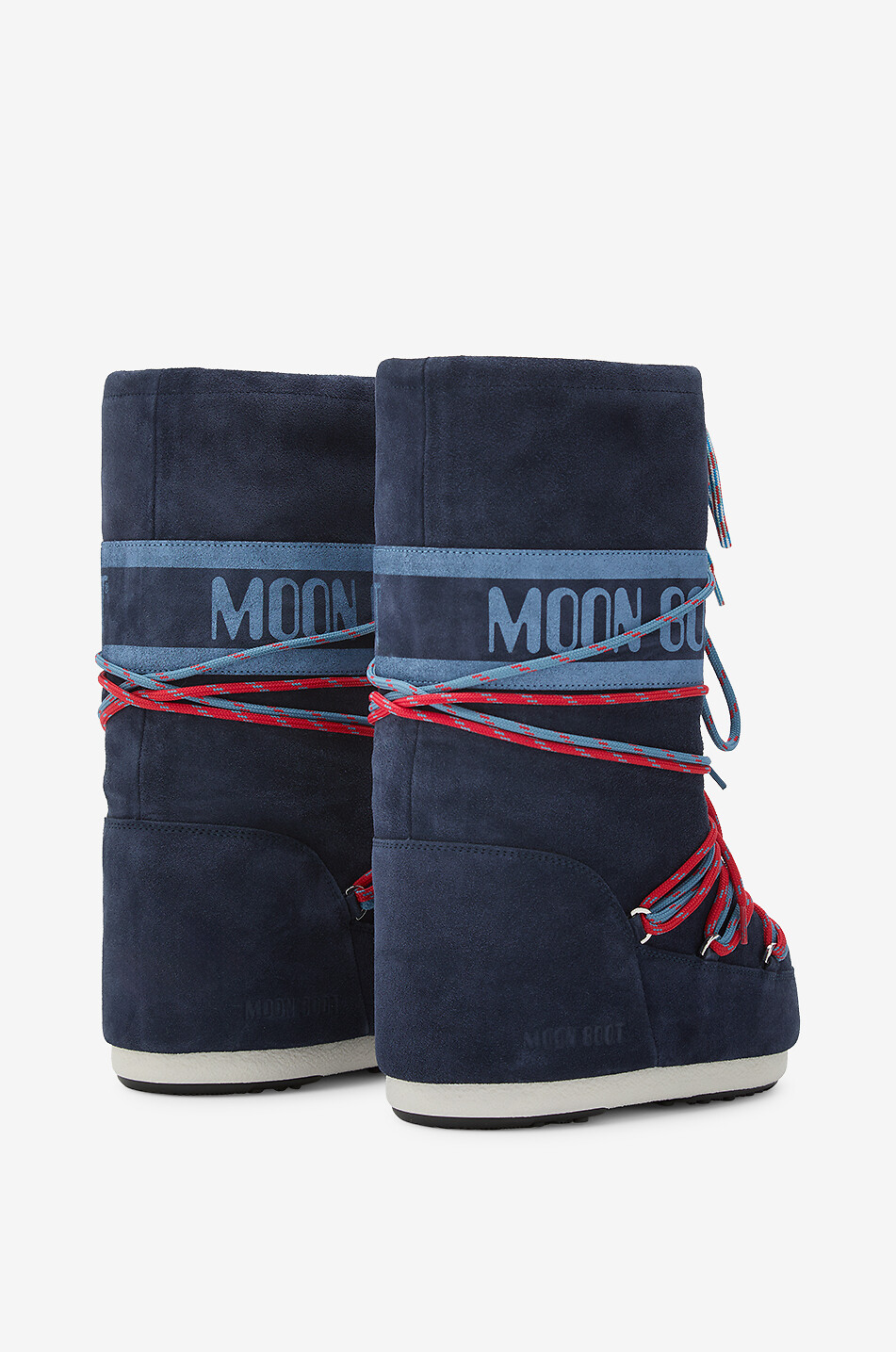 MOON BOOT Schneestiefel zum Schnüren aus Wildleder Icon Damen DUNKELBLAU 2