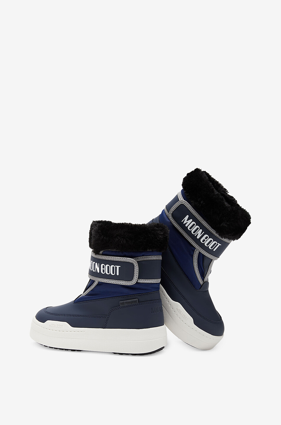 MOON BOOT Boy's Velcro strap boots Boy DARK BLUE 4