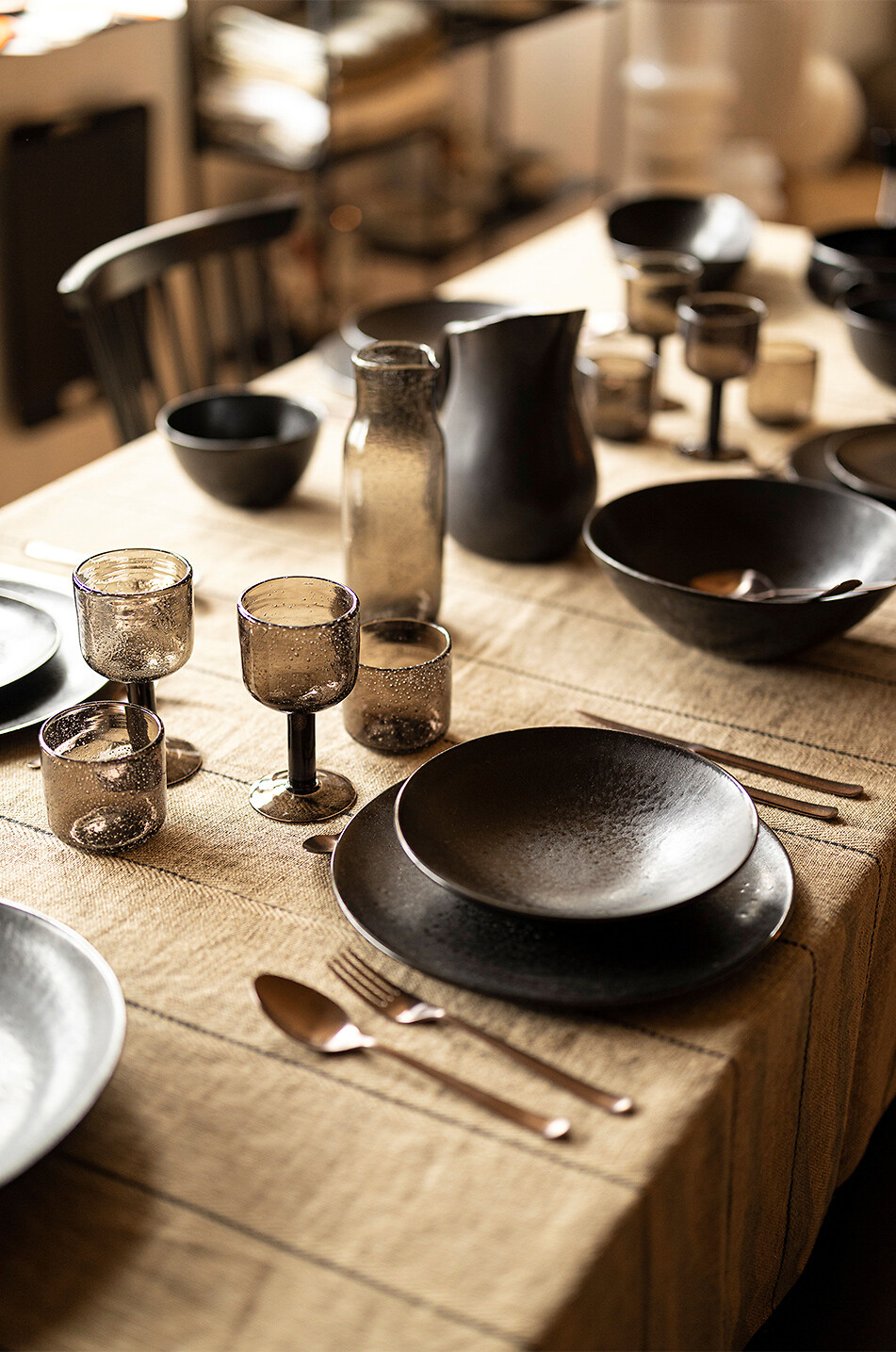 ANGEL DES MONTAGNES Weinglas aus Kristallglas Serra Haus BRAUN 2