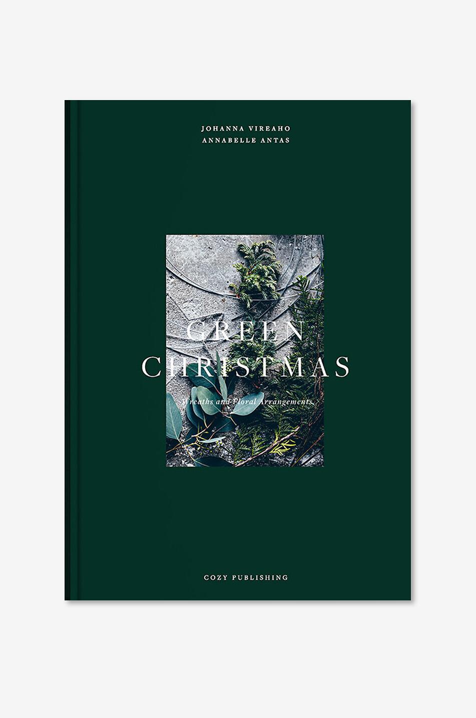 Green Christmas coffee table book