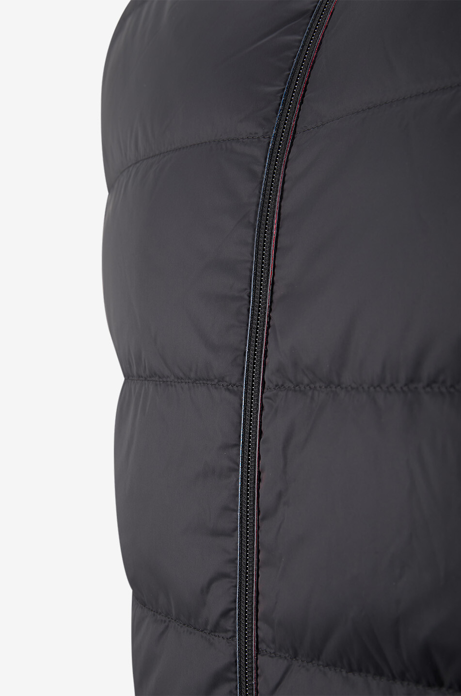 MONCLER Rice knit hooded cardigan with down yokes Men BLACK 3