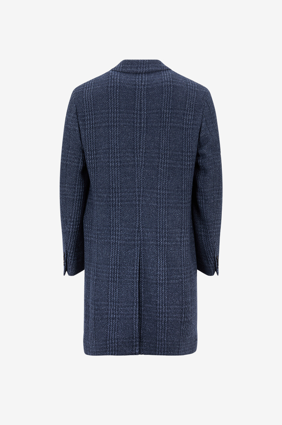 ETRO Jacquard-Strickmantel mit Glencheck-Karos Herren MITTELBLAU 2