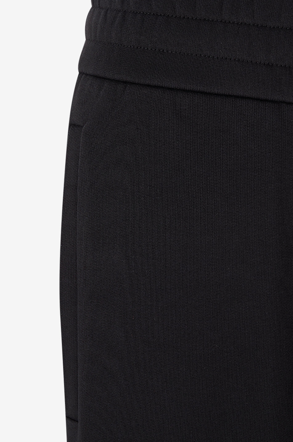 MONCLER Sweathose mit Rippstrick-Einsatz Matt Black Herren SCHWARZ 3