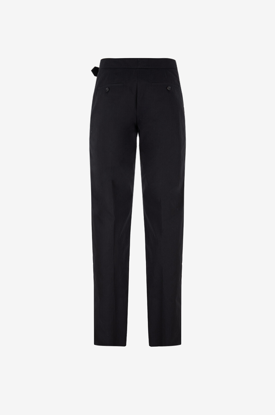 ALEXANDER McQUEEN Gerade Hose aus technischer Baumwolle mit Gürtel T-Bar Herren SCHWARZ 2