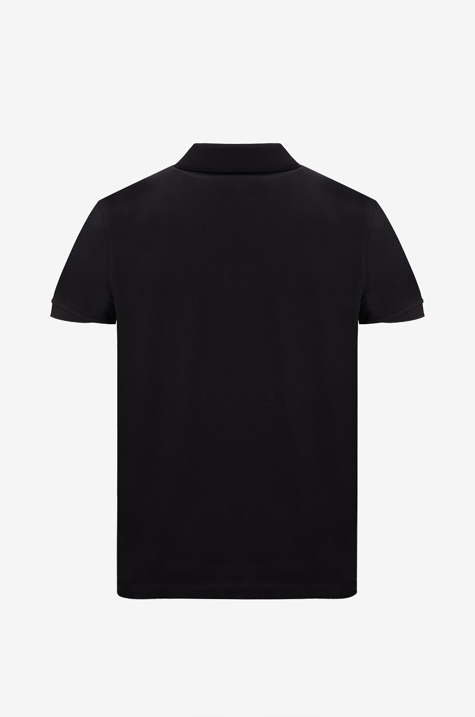 MONCLER Matt Black reflective zipp polo shirt Men BLACK 2