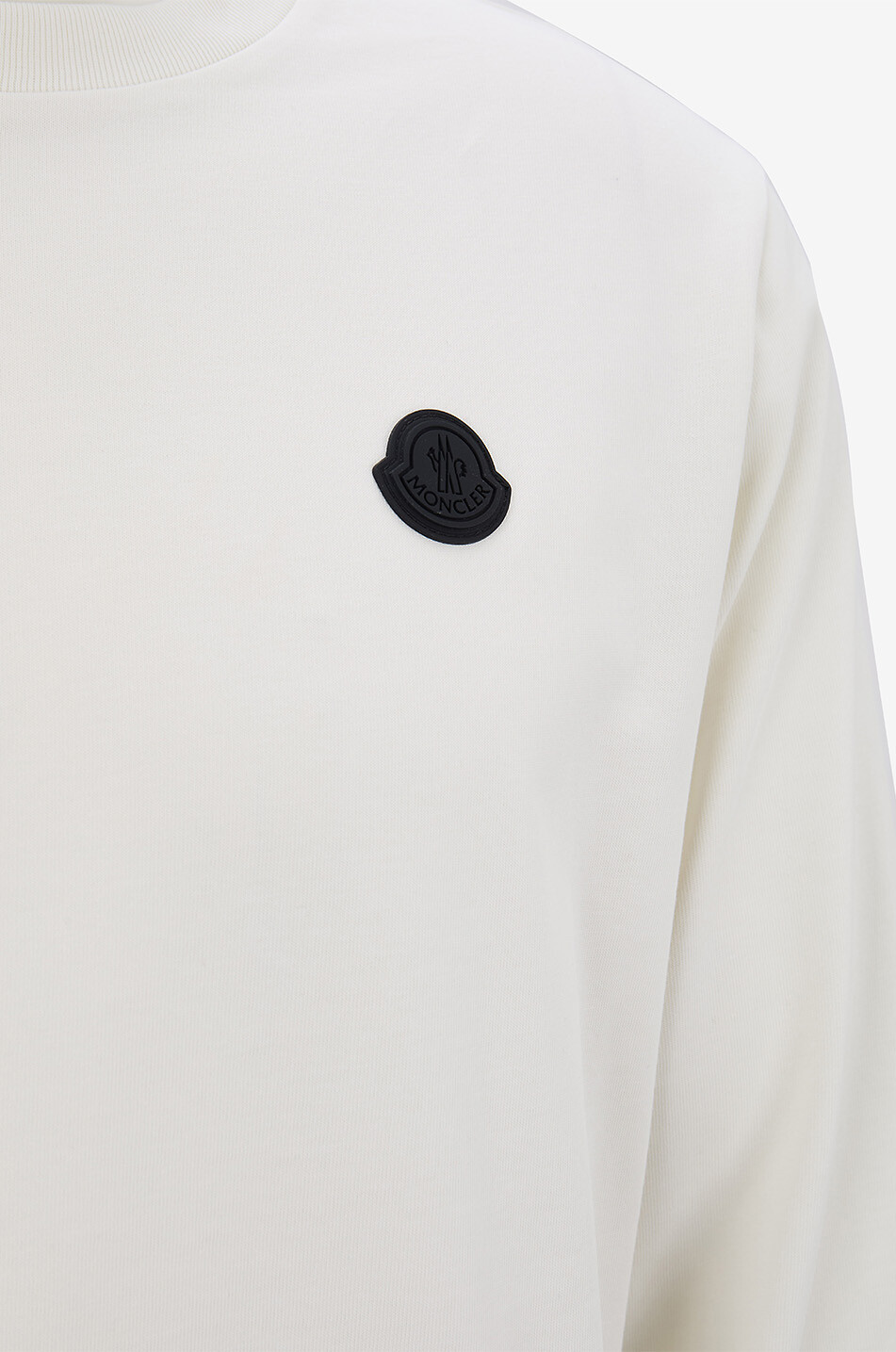 MONCLER T-shirt à manches longues et logo graffiti dans le dos Homme BLANC 3