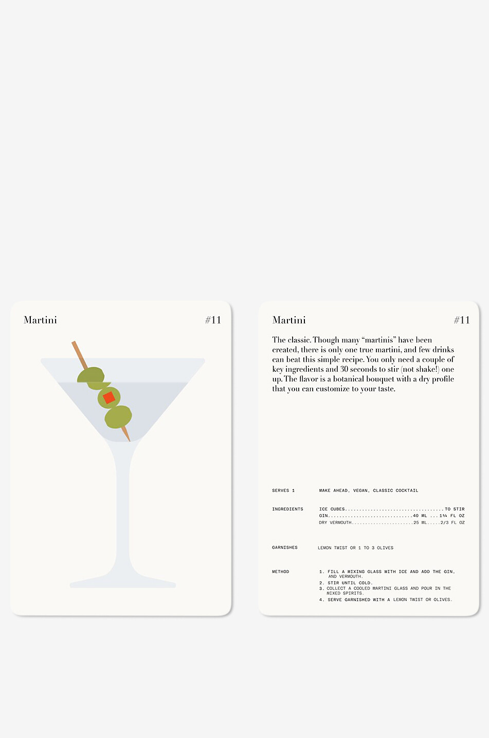 NEW MAGS The Cocktail Cabinet: Gin recipe card set Home BLUE 2