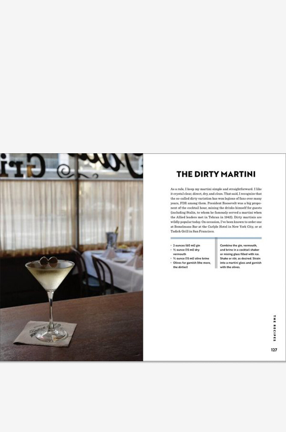 NEW MAGS The Martini: Perfection in a Glass cocktail book Home BLACK 3