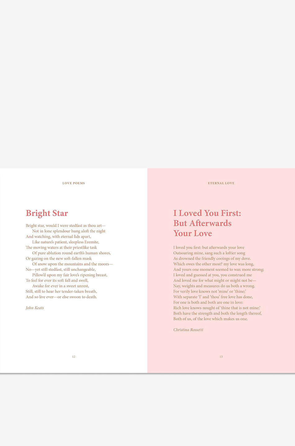 NEW MAGS The Pocket Love Poems poetry collection Home PINK 2