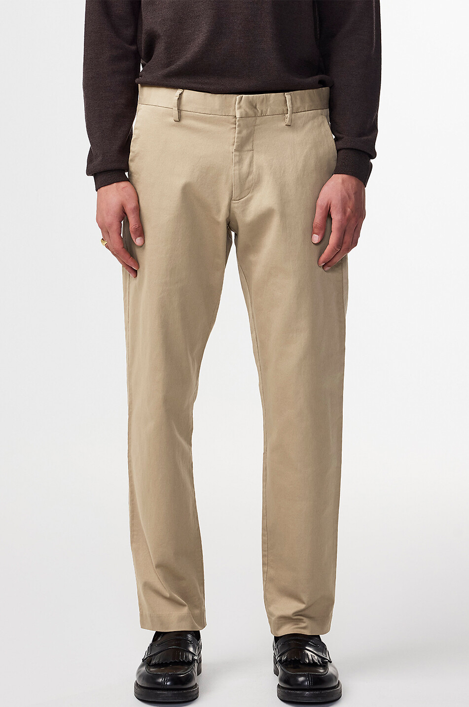 NN07 Pantalon chino fuselé en coton bio Theo Homme BEIGE 5