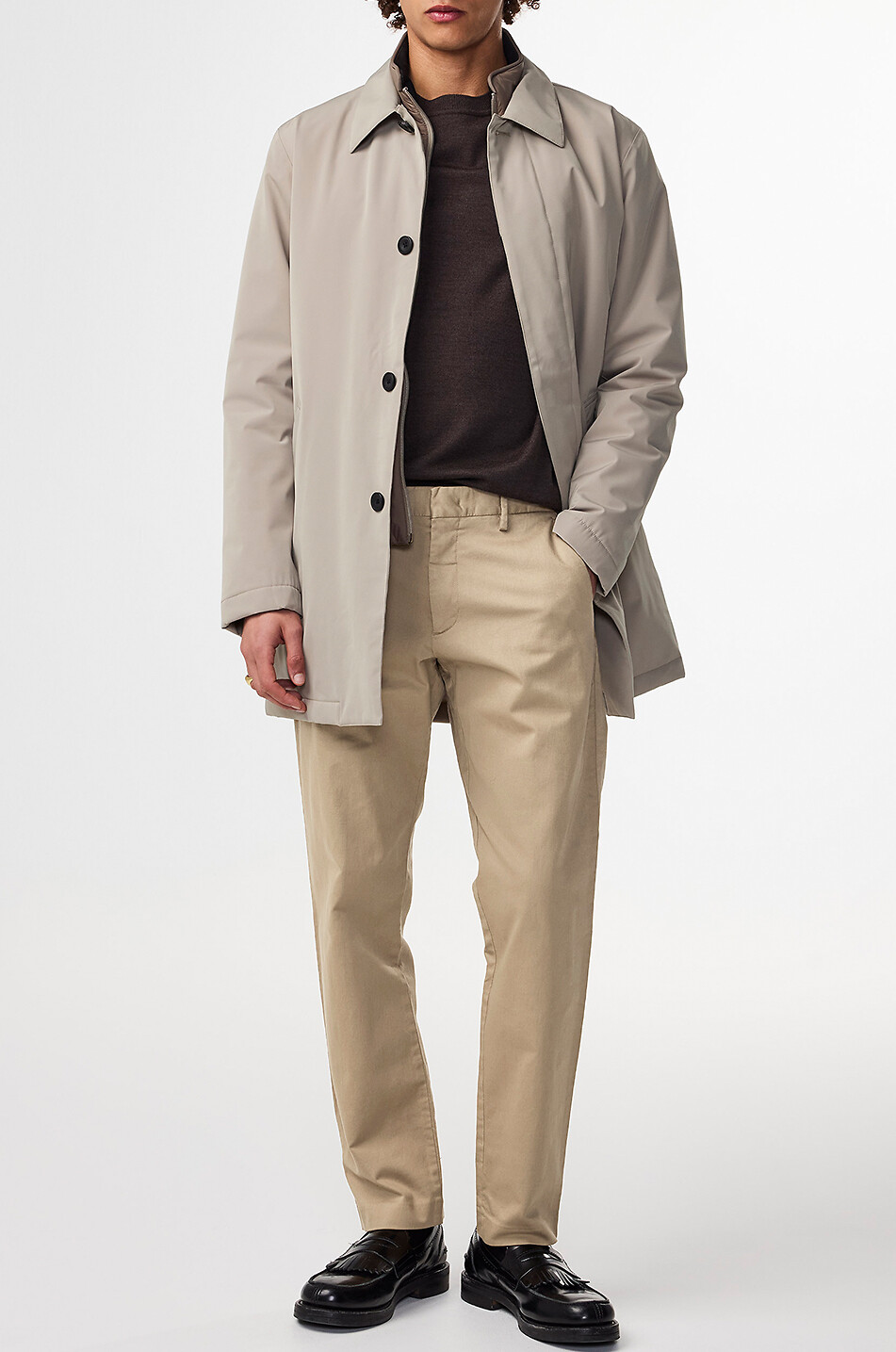 NN07 Pantalon chino fuselé en coton bio Theo Homme BEIGE 2