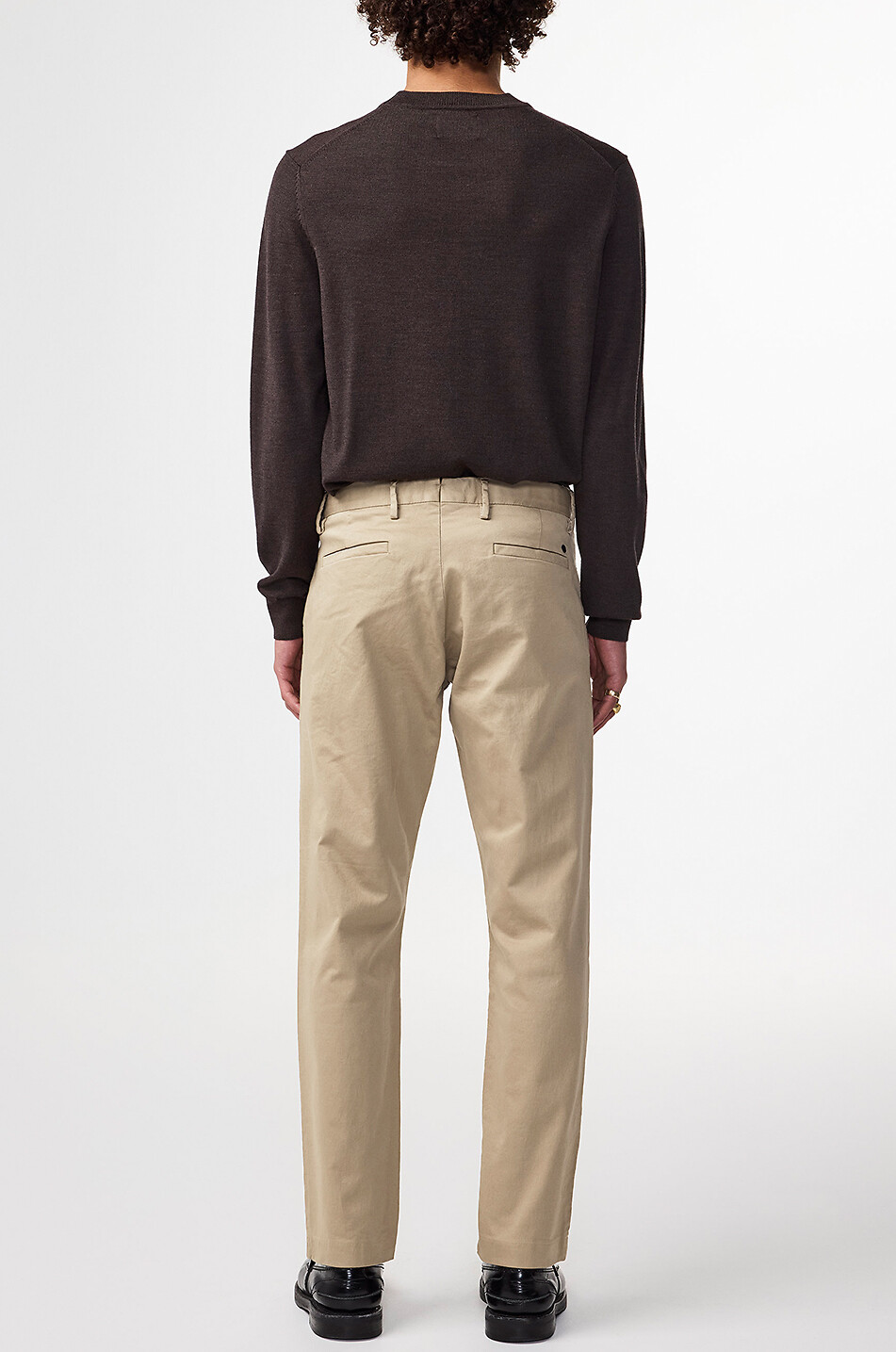 NN07 Pantalon chino fuselé en coton bio Theo Homme BEIGE 3