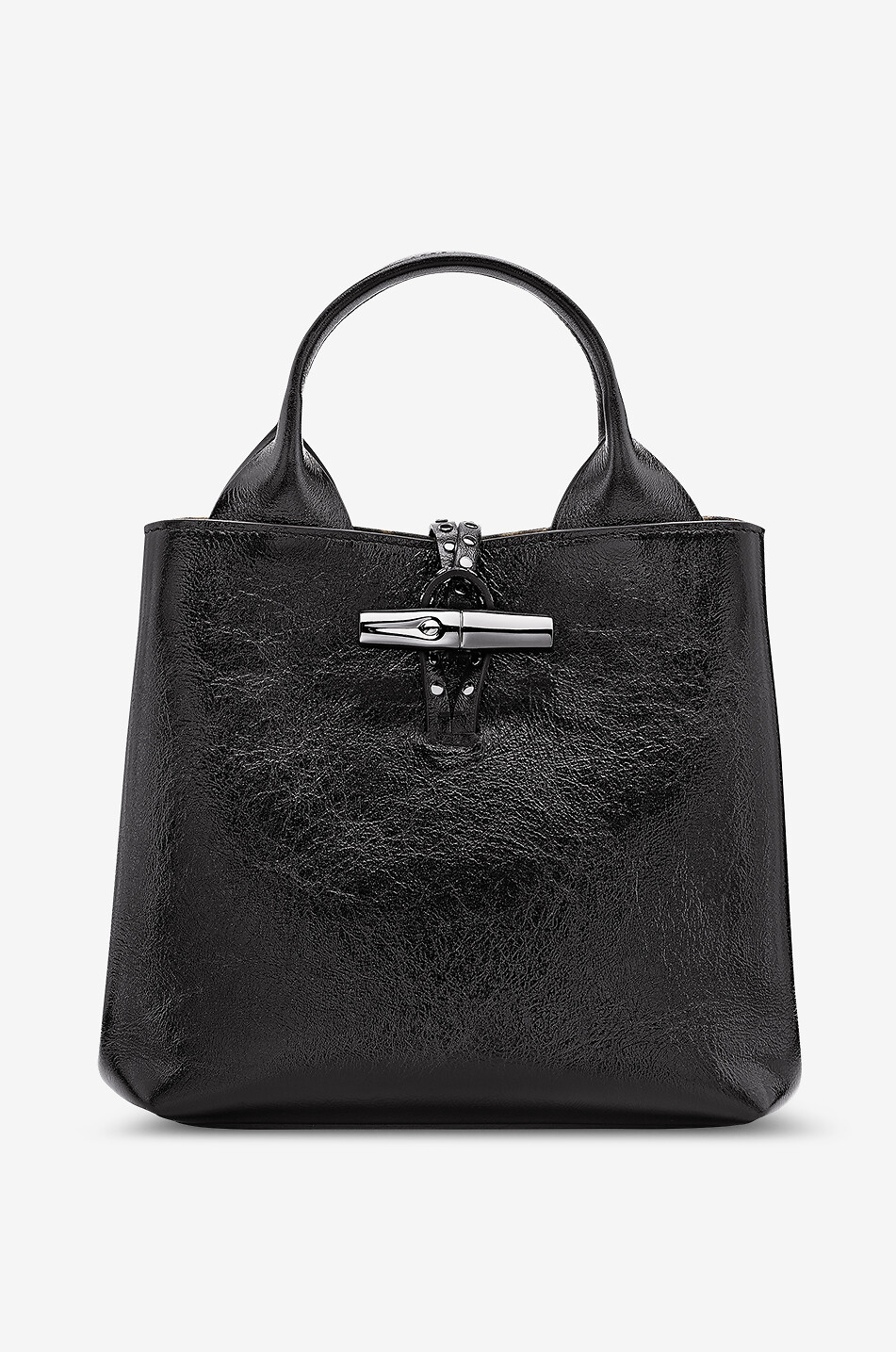 Le Roseau S crinkle leather bucket bag