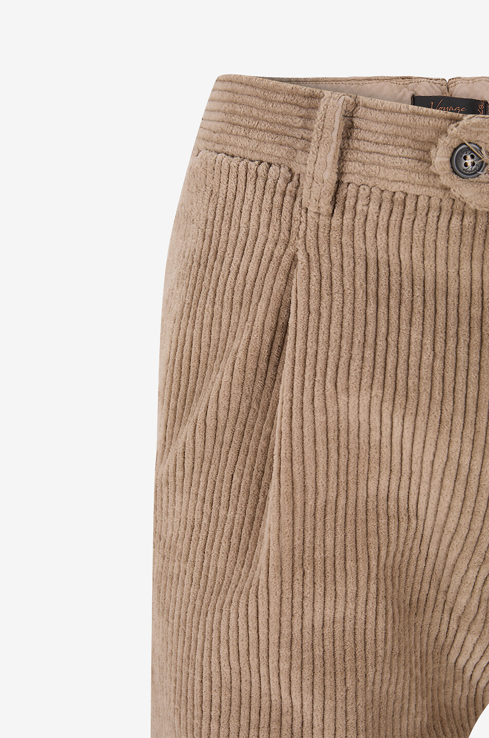 B SETTECENTO Wide-leg corduroy trousers Men Medium beige 3