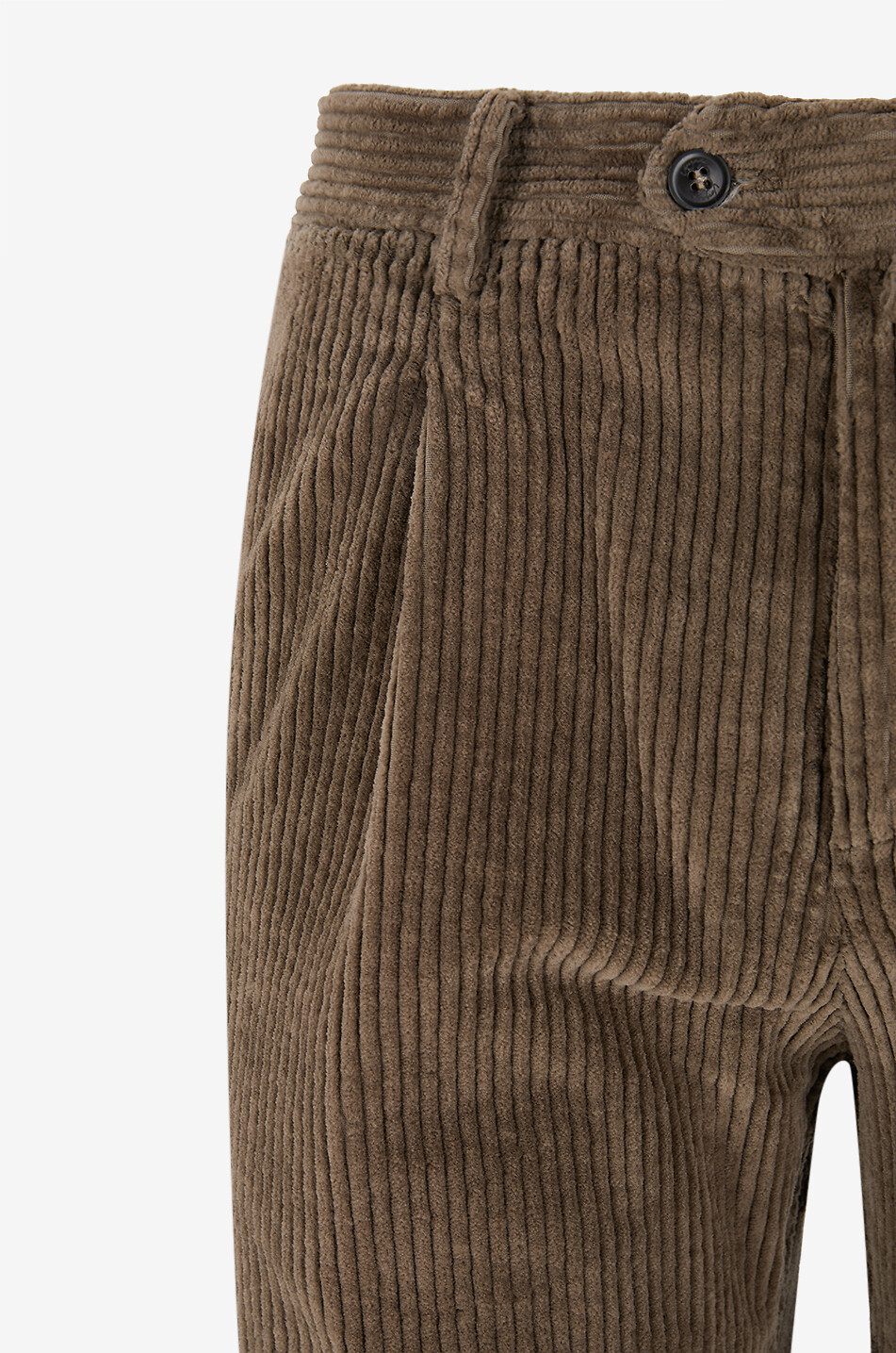 B SETTECENTO Wide-leg corduroy trousers Men LIGHT BROWN 3