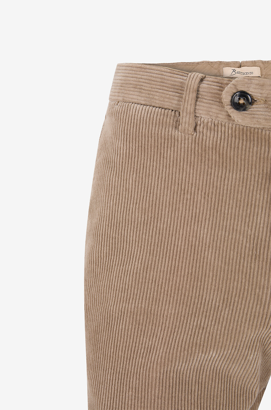 B SETTECENTO Straight corduroy trousers Men Medium beige 3