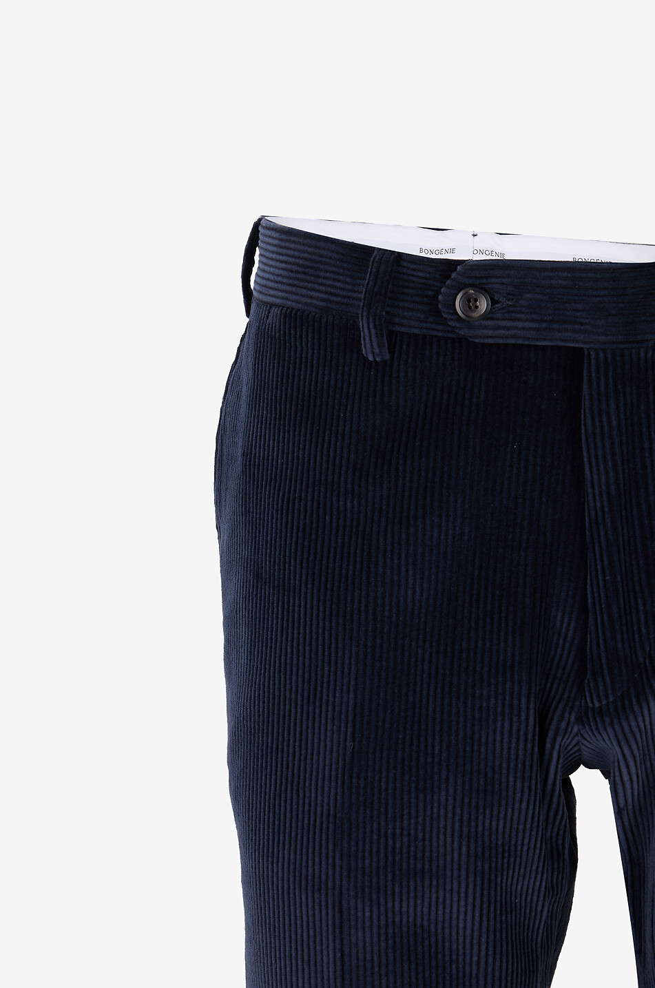 BONGENIE Corduroy slim-leg trousers Men DARK BLUE 3