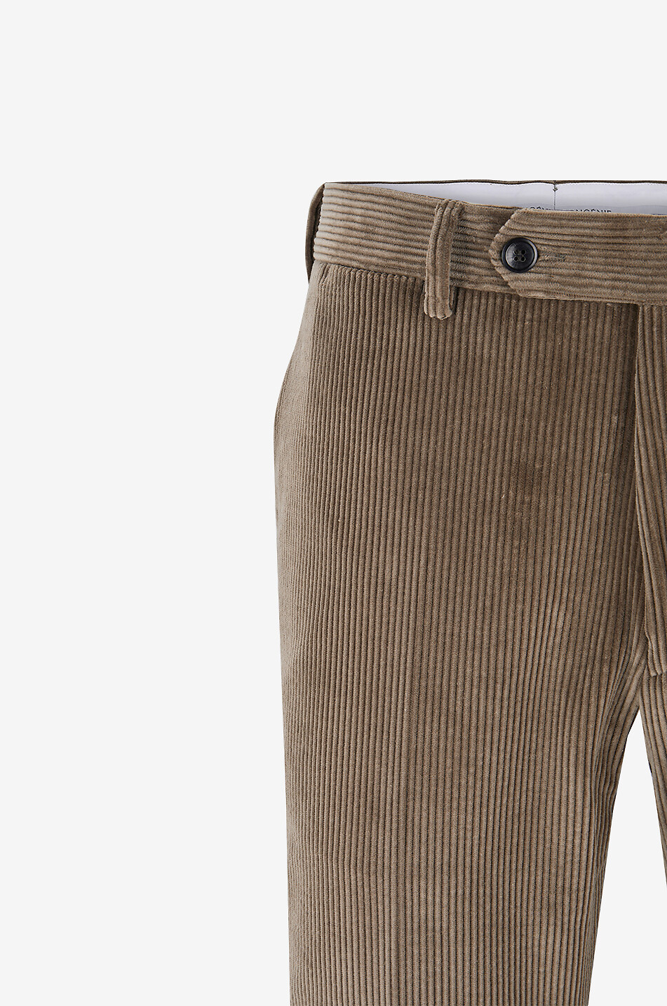 BONGENIE Corduroy slim-leg trousers Men BROWN 3