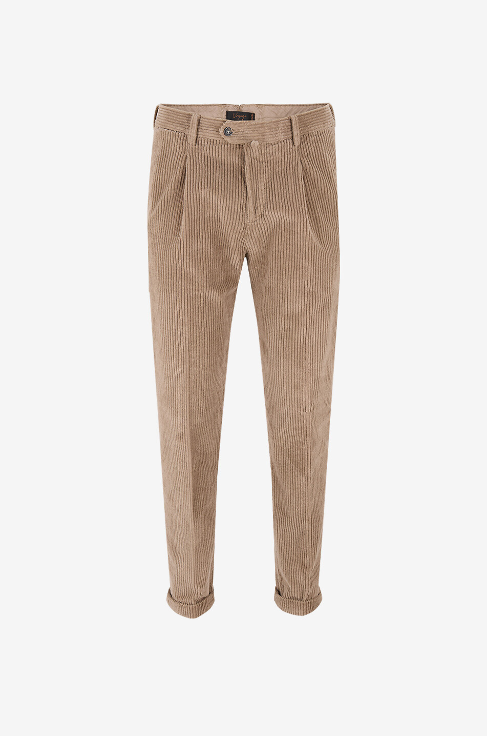 B SETTECENTO Wide-leg corduroy trousers Men Medium beige 1
