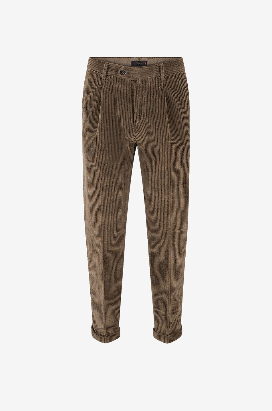 B SETTECENTO Wide-leg corduroy trousers Men LIGHT BROWN 1