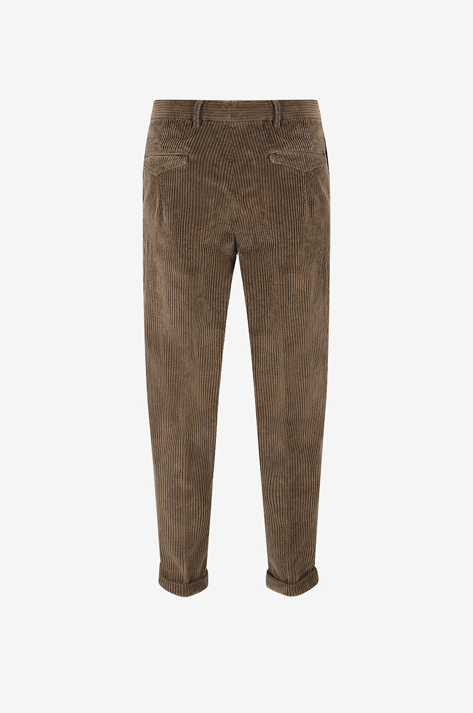 B SETTECENTO Wide-leg corduroy trousers Men LIGHT BROWN 2