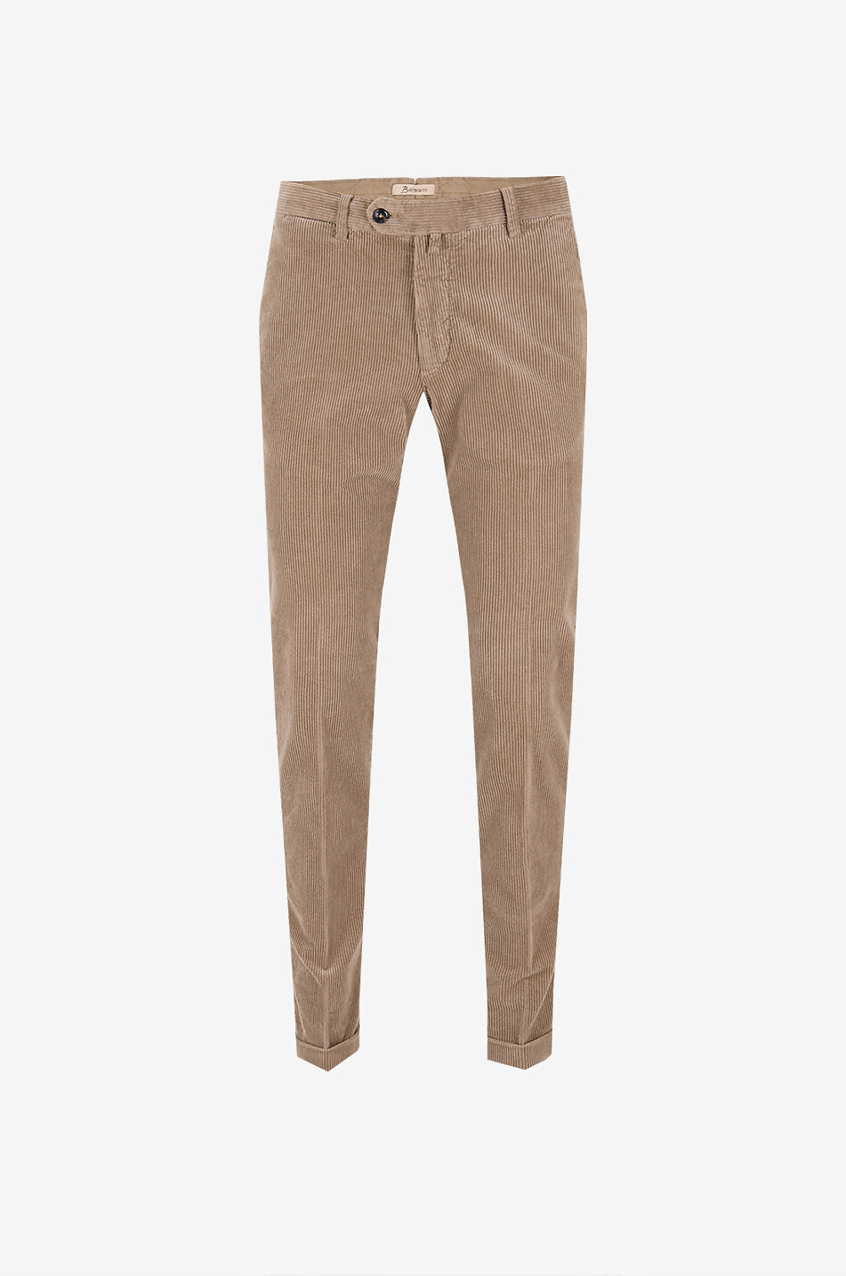 B SETTECENTO Straight corduroy trousers Men Medium beige 1