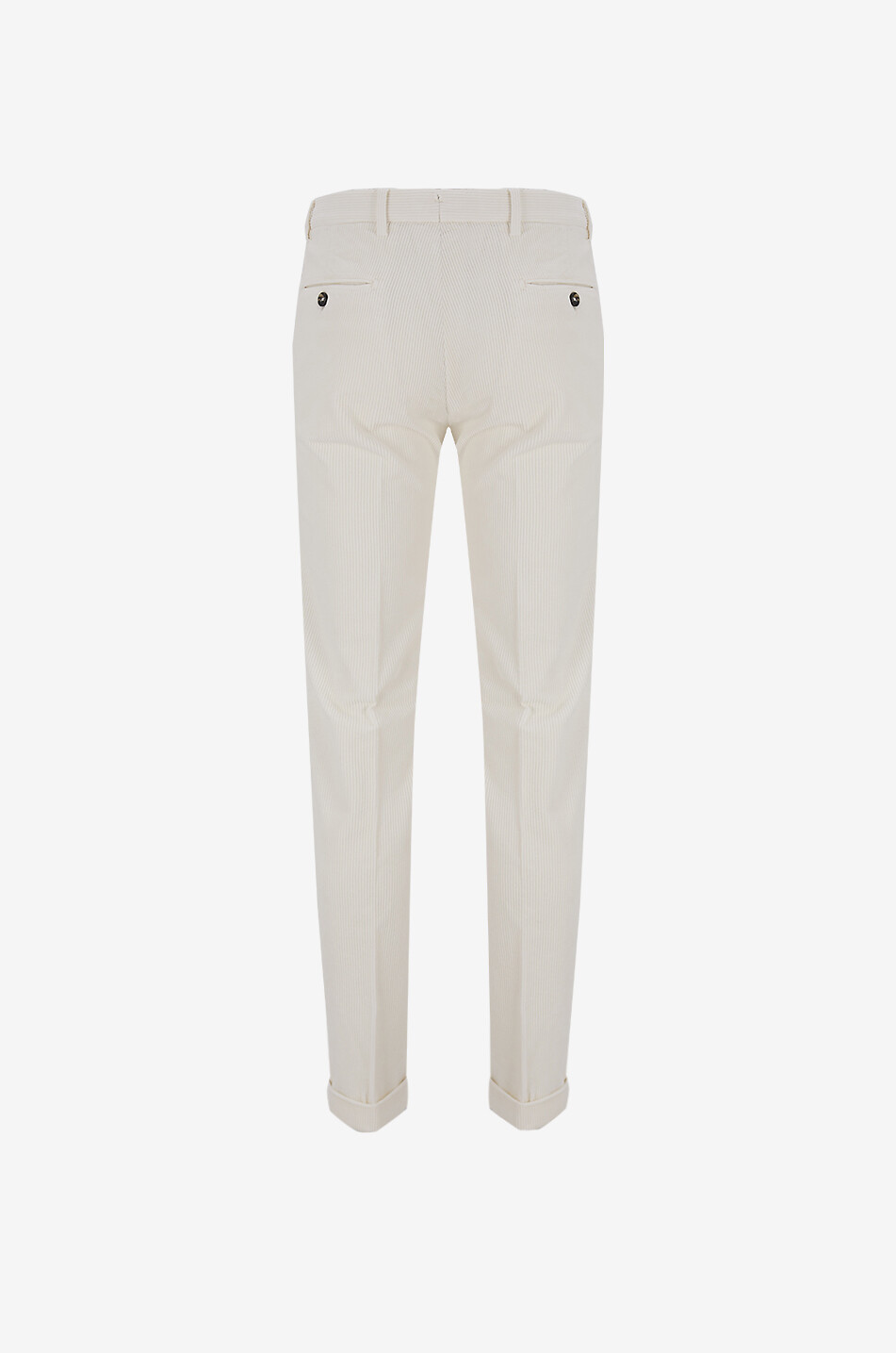 B SETTECENTO Straight corduroy trousers Men EGGSHELL 2