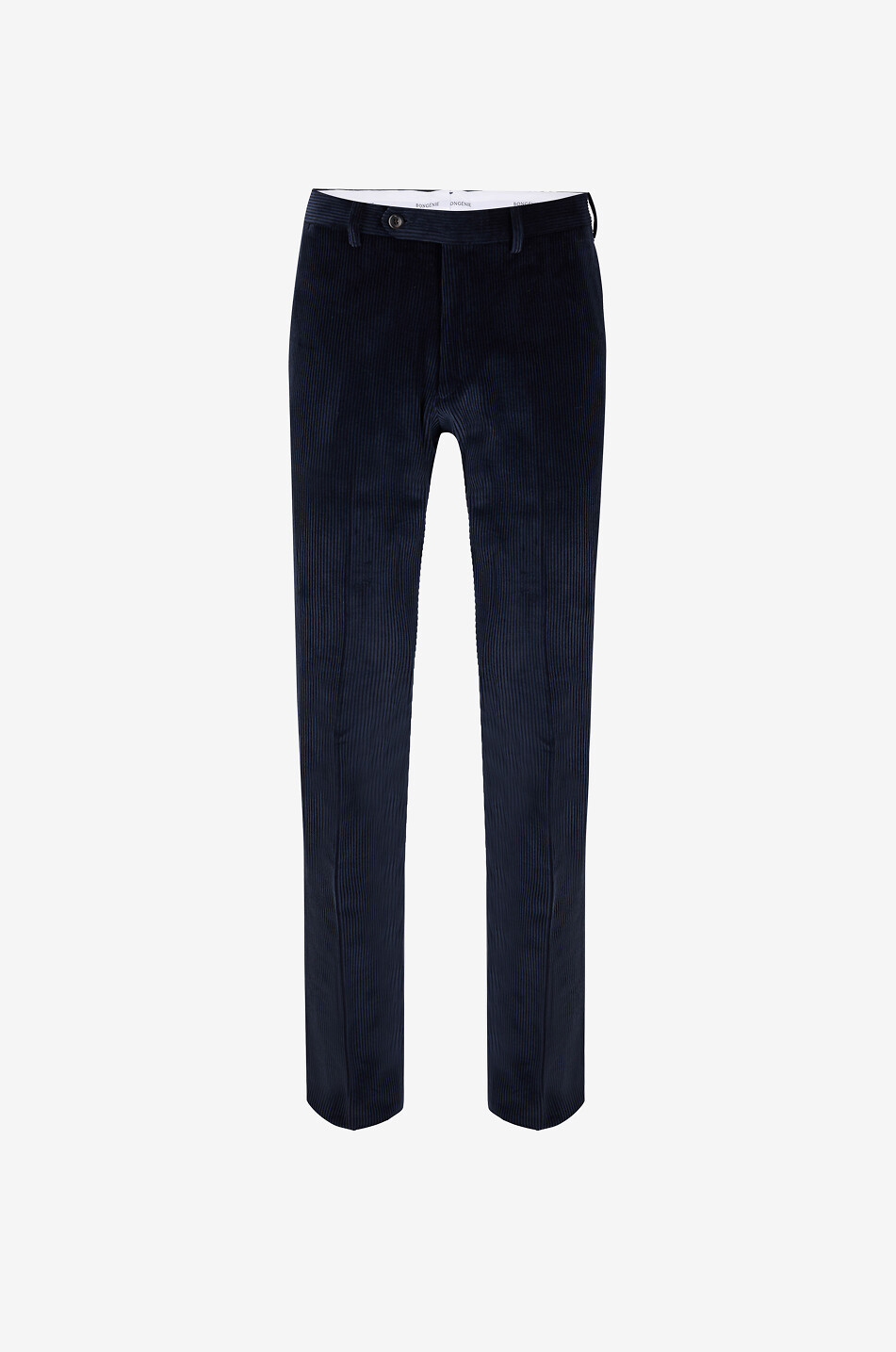 BONGENIE Corduroy slim-leg trousers Men DARK BLUE 1