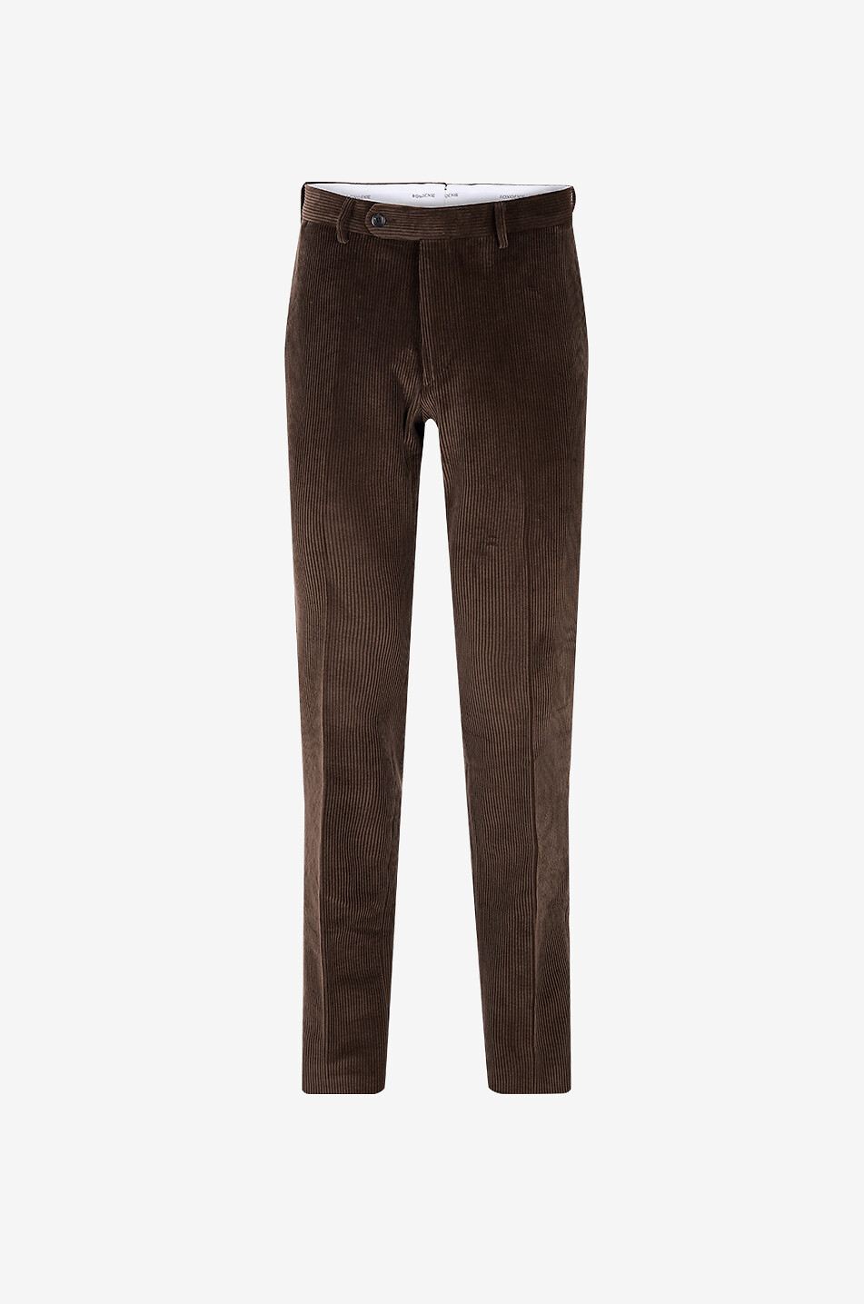 Corduroy slim-leg trousers