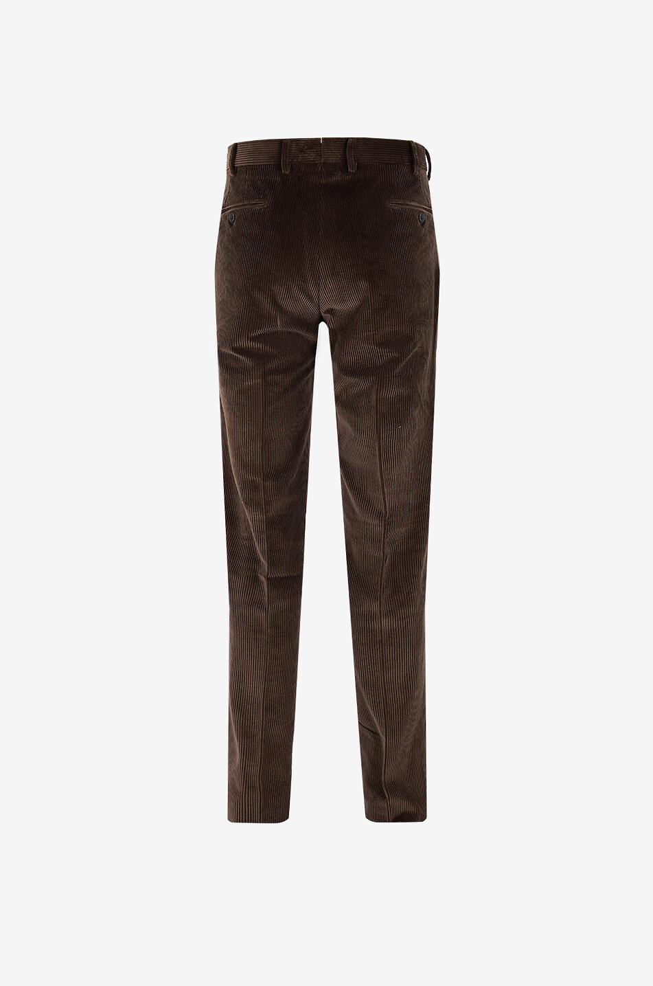 BONGENIE Corduroy slim-leg trousers Men DARK BROWN 2