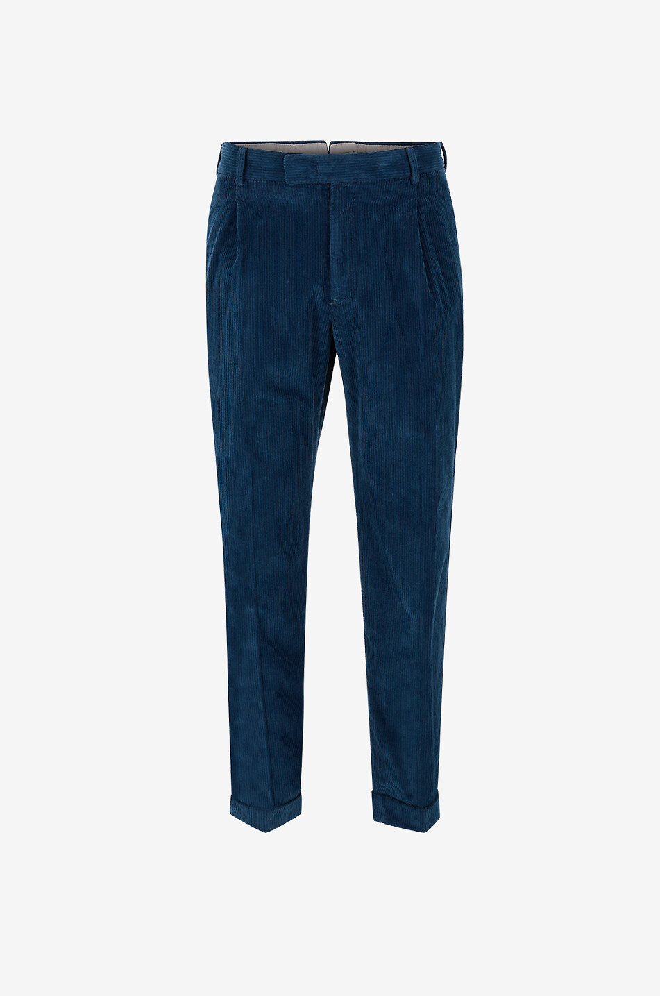 Pantalon Homme Bleu Marine Taille Haute Fermeture Boutonnée - – - Discover Diversity
