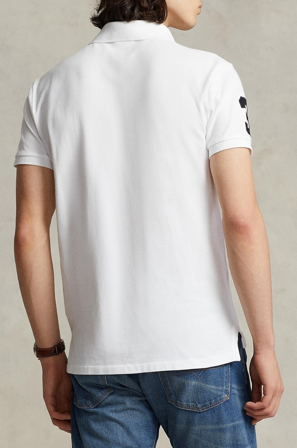 POLO RALPH LAUREN Polo aus Baumwollstrick mit gesticktem Logo Herren WEISS 3