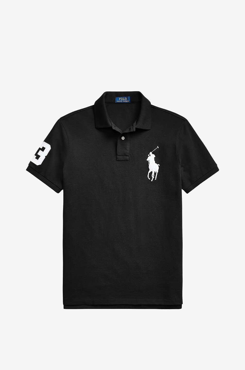 POLO RALPH LAUREN Polo aus Baumwollstrick mit gesticktem Logo Herren SCHWARZ 1