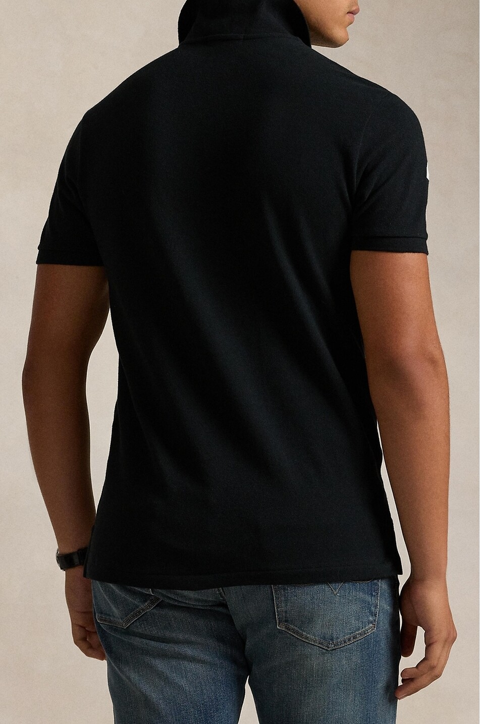 POLO RALPH LAUREN Polo aus Baumwollstrick mit gesticktem Logo Herren SCHWARZ 4