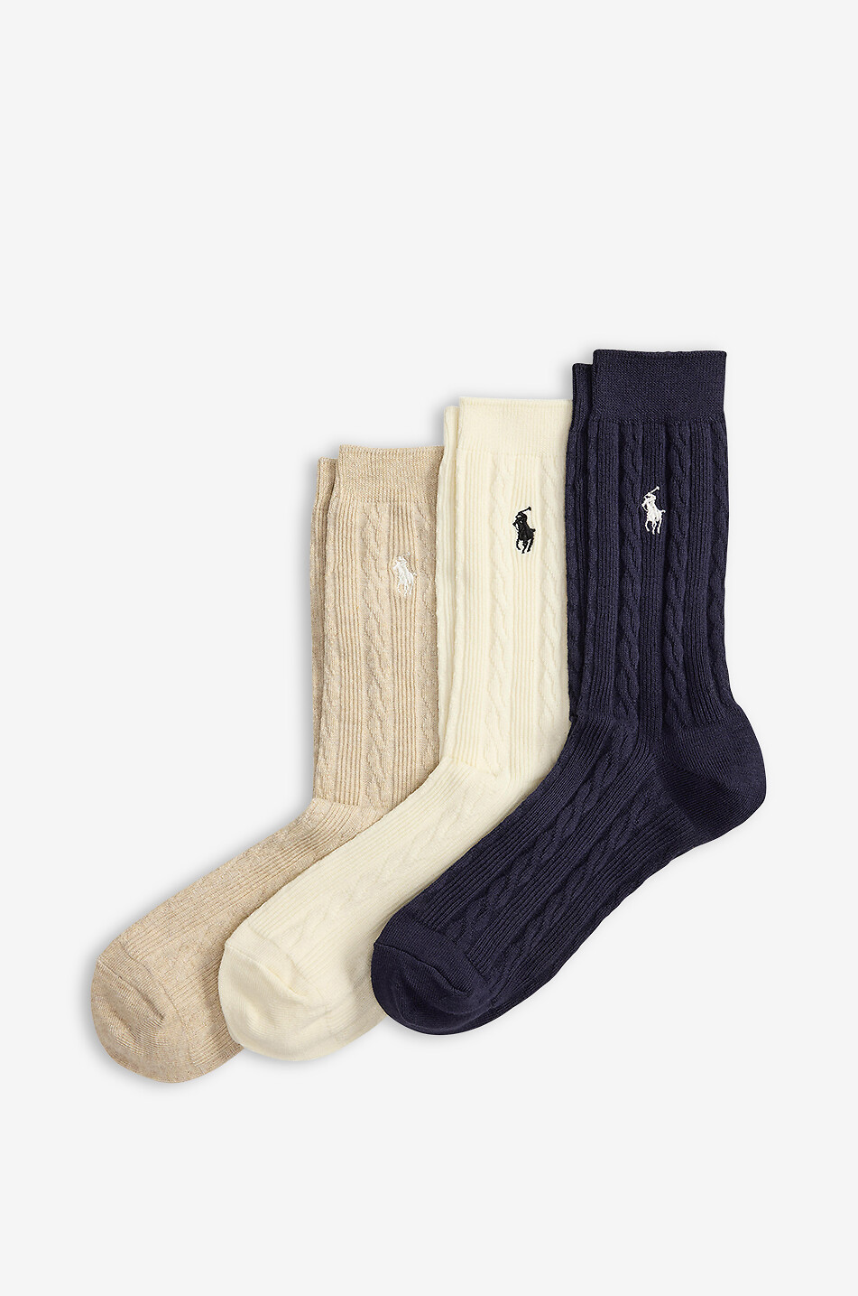 Lot de 3 paires de chaussettes torsadées Pony
