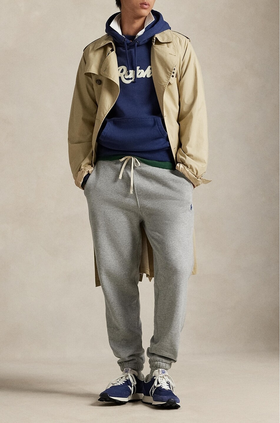 POLO RALPH LAUREN Pantalon de jogging brodé Pony Athlete Pants Homme GRIS 2