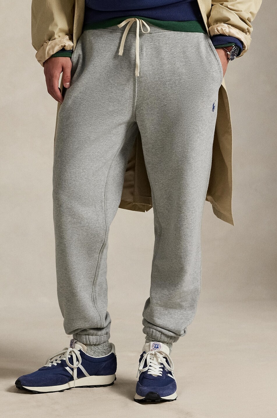 POLO RALPH LAUREN Pantalon de jogging brodé Pony Athlete Pants Homme GRIS 5